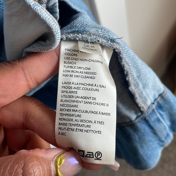 Free People “Lou Jean Babydoll Dress” square neck oversized Medium - Picture 8 of 9